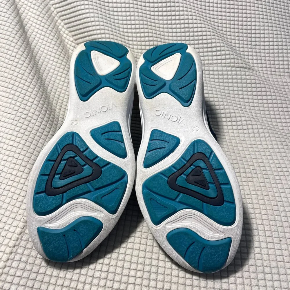 Vionic Fyn Sneakers Womens 8 Navy Teal Walking‎ Athletic Shoes 335FYN/VS023